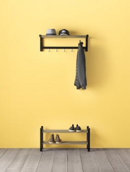 Мебель для прихожей Обувница "Порядок" 79 см Tjusig IKEA Черный
