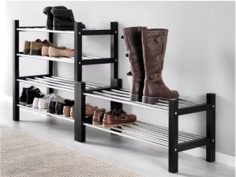 Мебель для прихожей Обувница "Порядок" 79 см Tjusig IKEA Черный